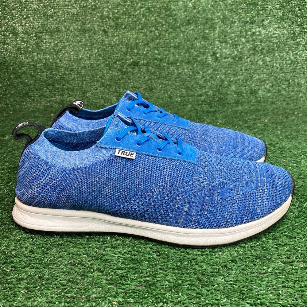 True Linkswear True Knit Shoes Blue Golf Spikeless Mens Size 12